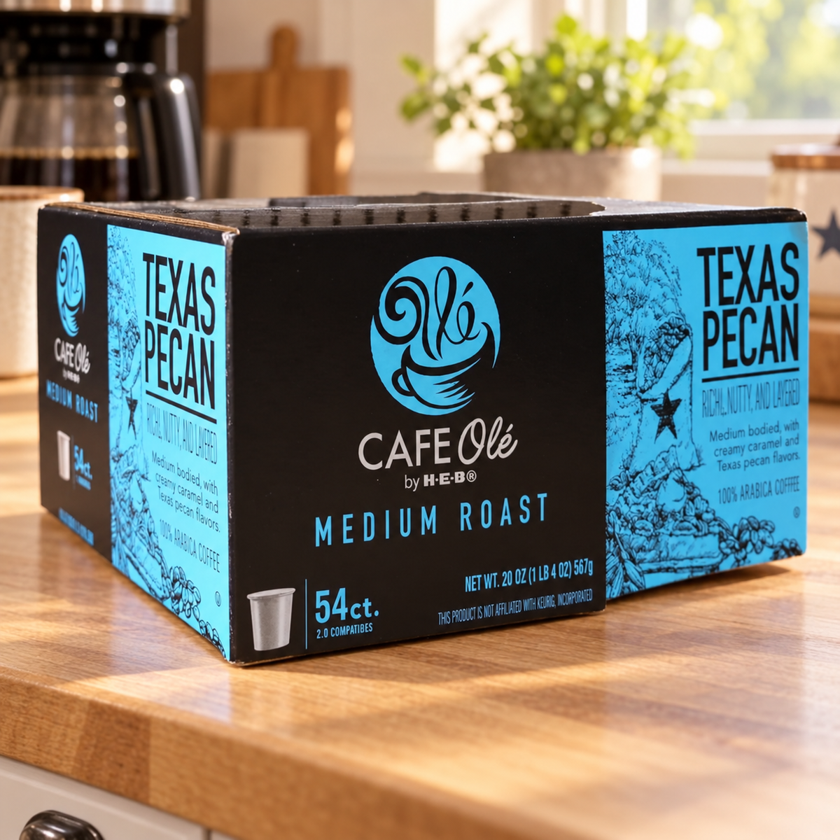CAFE Ole by H-E-B, Dosettes de café Texas Pecan