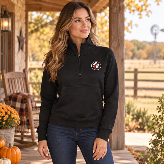 Haut polaire doublé 1/2 zip Buc-ee's