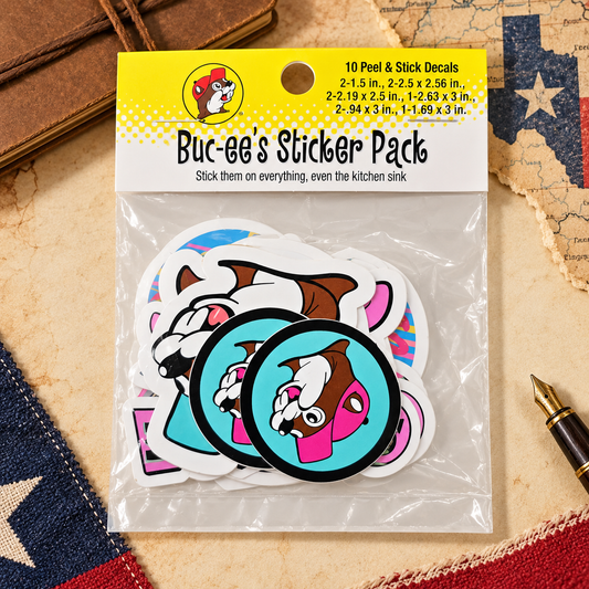 Buc-ee’s Cowgirl Cutie 12-Piece Sticker Pack