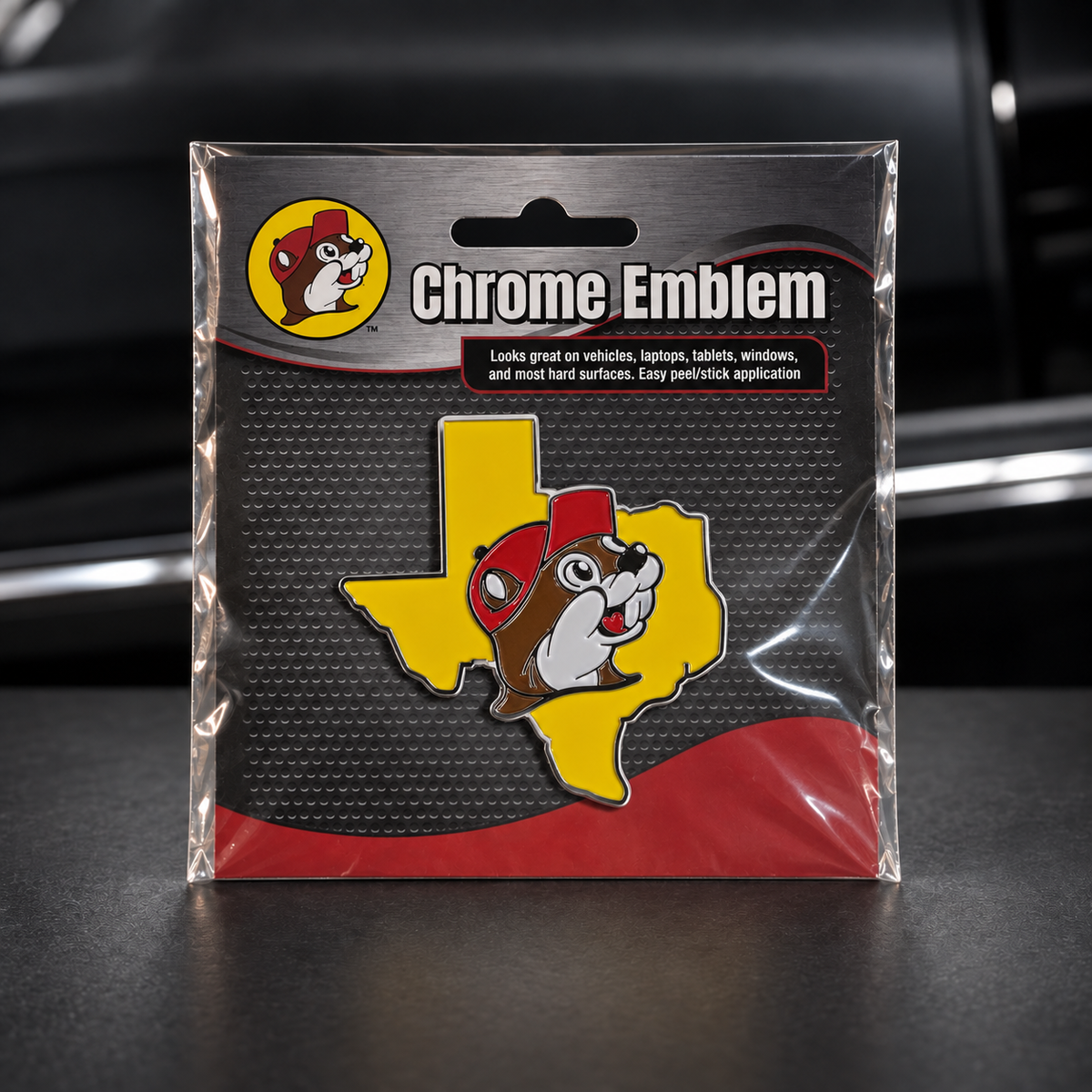 Buc-ee's Texas Chrome Emblem