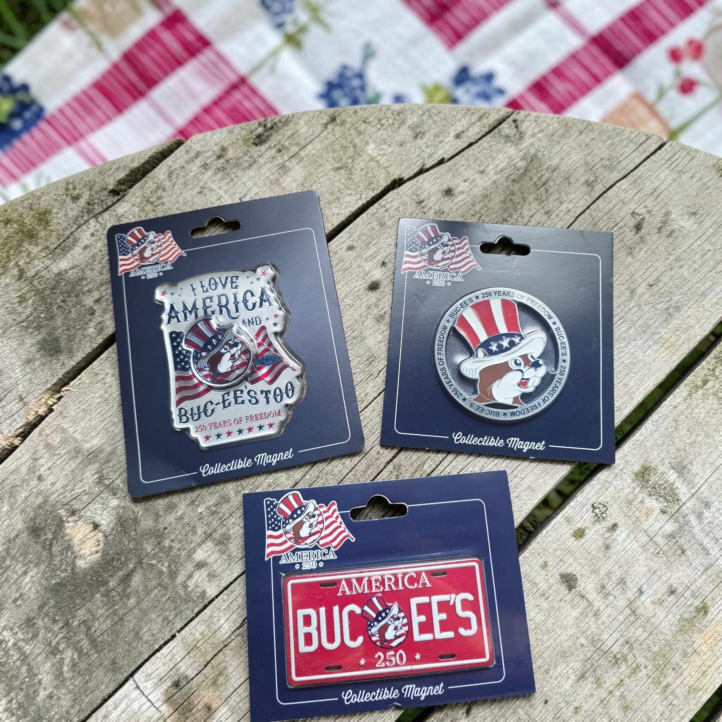 Buc-ee's 250 Yrs of Freedom Collectible Magnets